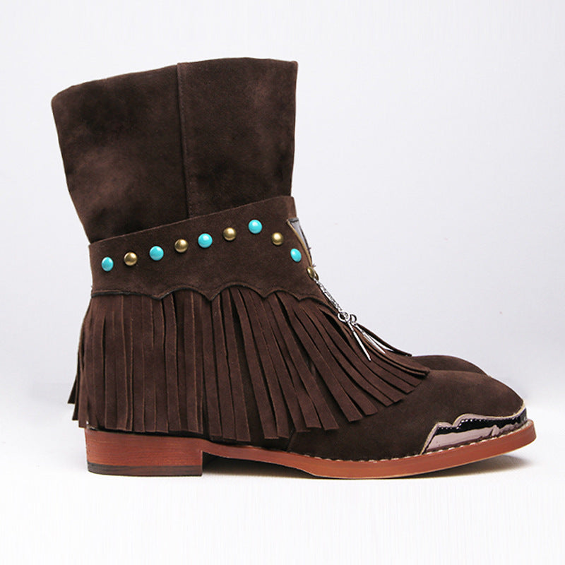 "Opry Ankh" Artisan Western Style Tie Boot.