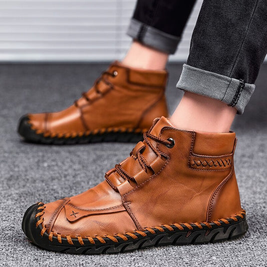 Men's Vegan Leather PU Casual Boho Shoes.