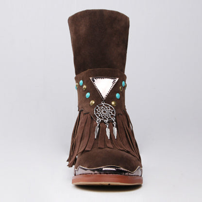 "Opry Ankh" Artisan Western Style Tie Boot.