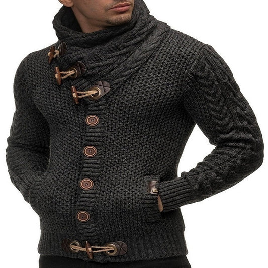 Men's Stylish Athletic Fit Lower Quality Acrylic Warm Knit Sweater.