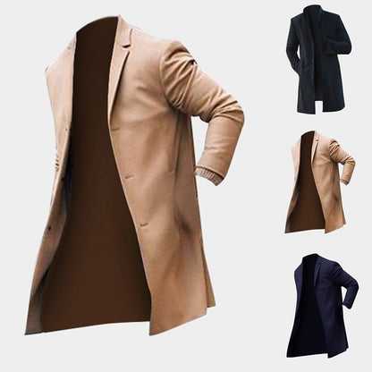 Slim disposable fashion midi fit trench coats for athletic, slim men.