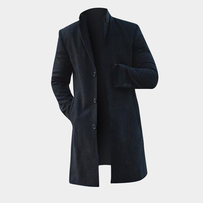 Slim disposable fashion midi fit trench coats for athletic, slim men.