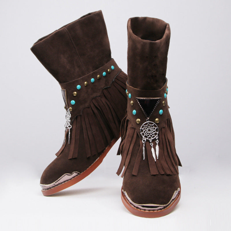 "Opry Ankh" Artisan Western Style Tie Boot.